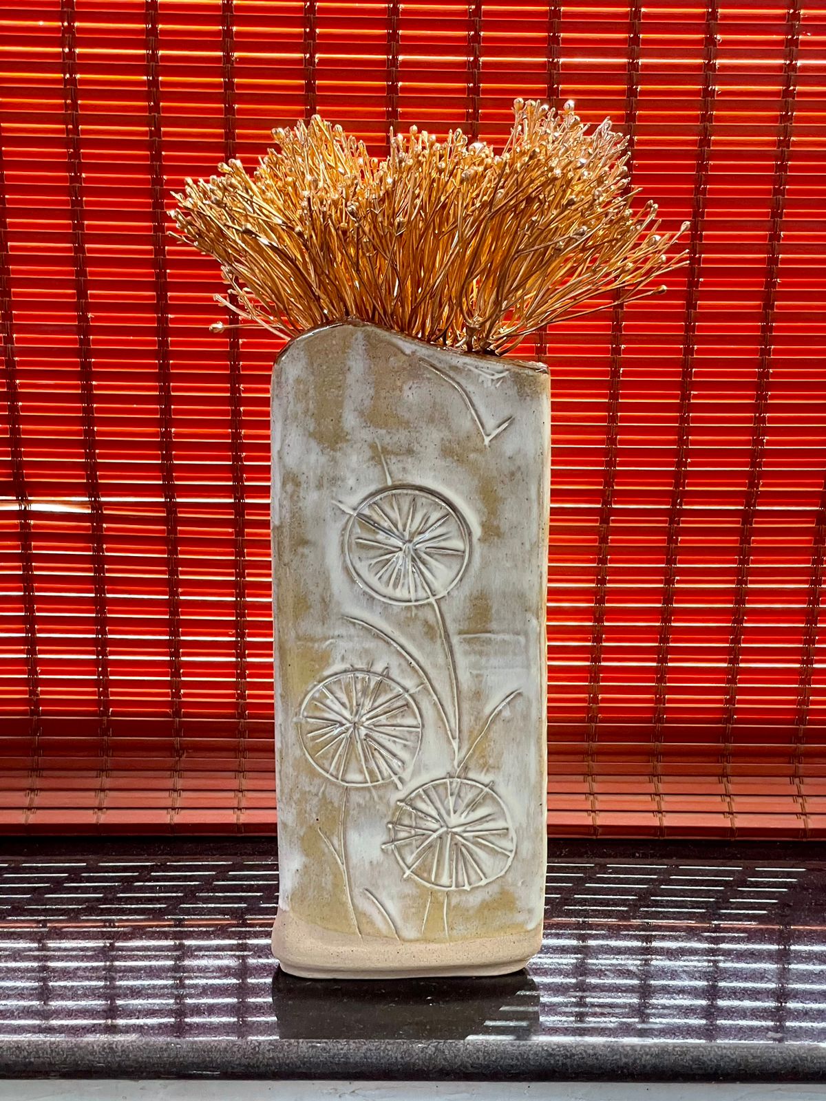 Tall Floral print vase